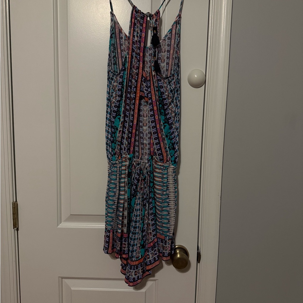 Nanette Lepore kimono romper swimsuit cover up open back - Picture 4 of 6